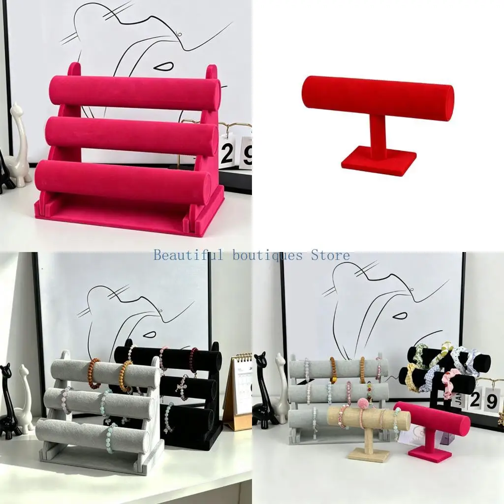 U4LF Soft Fabric Watch and Bracelet Stand for Vanity Countertop Storage