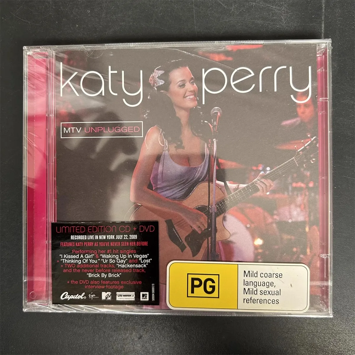 Pop Katy Perry música CD MTV álbum desenchufado me besó una chica grabación de música + DVD Cosplay Walkman coche banderas de sonido caja música de fiesta