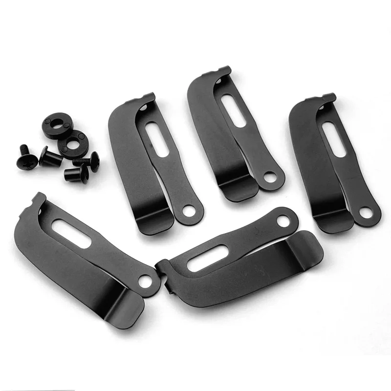 Custom 420 Stainless Steel Material Belt Clips Back Clamps With Screws Kit For KYDEX IWB HOLSTER Knife K Sheath Scabbard