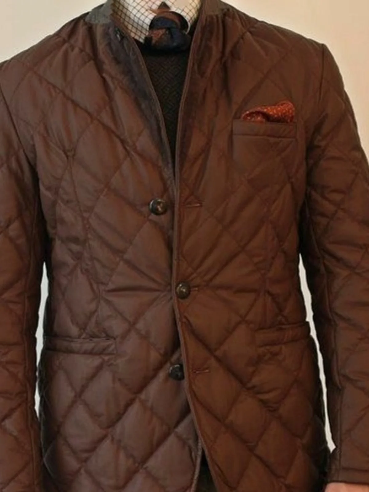 

Men's Lightweight Slim Fit Cotton Coat Tailored Lapel Long Polyester Filled Warmth Casual Spring Fashion Outerwear