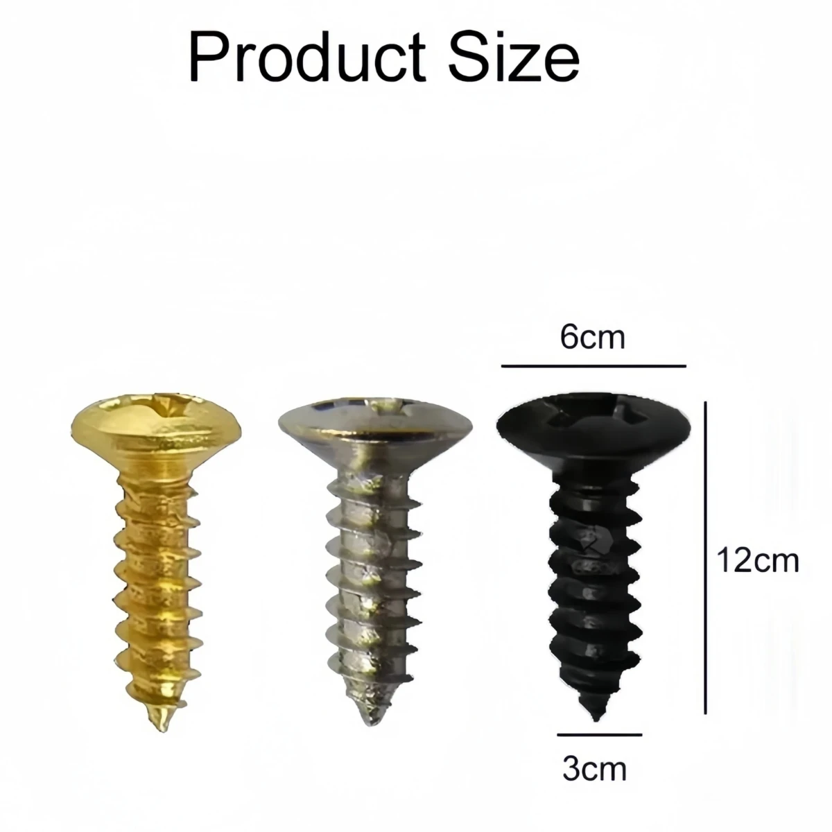 Miwayer 50/100Pcs 3x12mm Pickguard Screws Metal Backplate Assembly Accessories for Electric Guitar Bass Repair Luthier Beginners