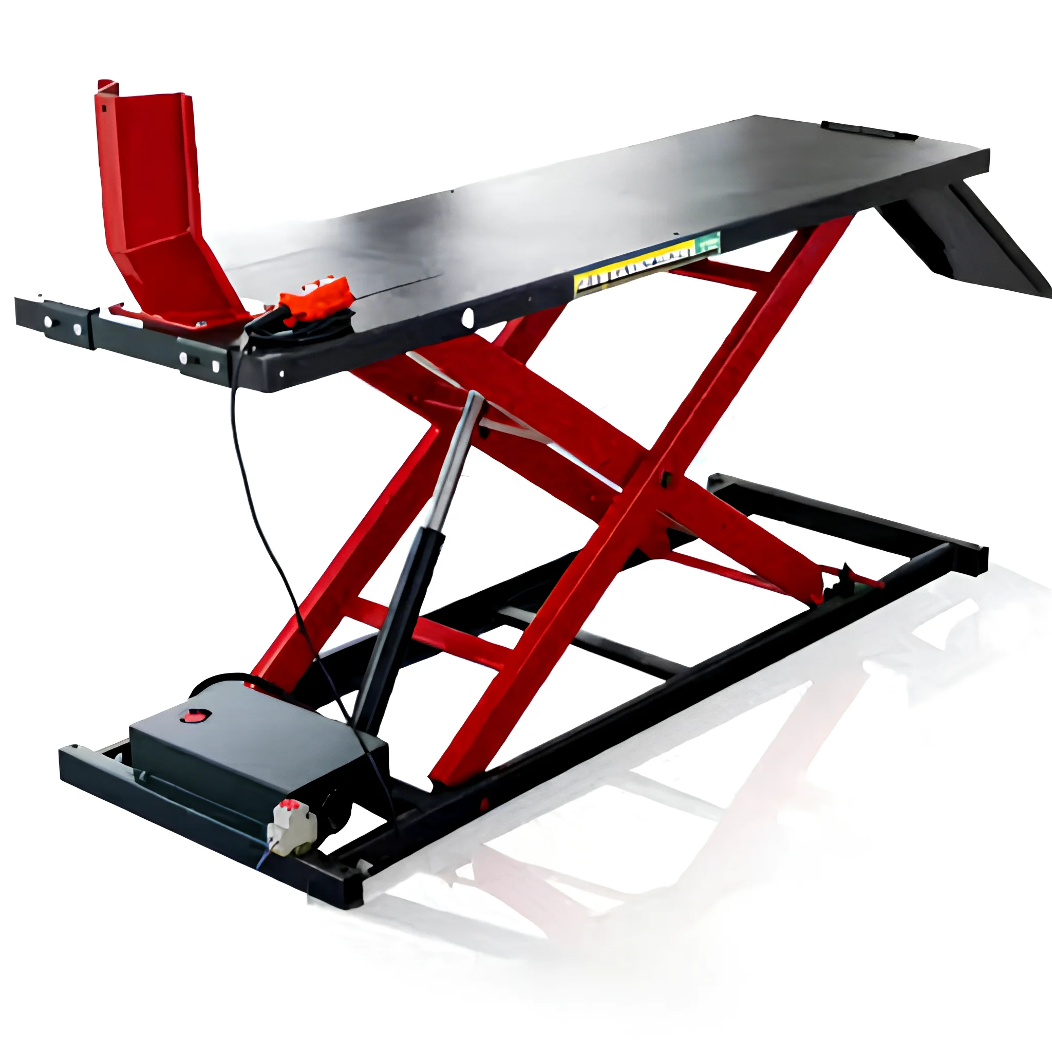 Motorcycle Lift Scissor One Cylinder Hydraulic Steel Electric Drive 400KG Capacity 37.8'' Lift Height