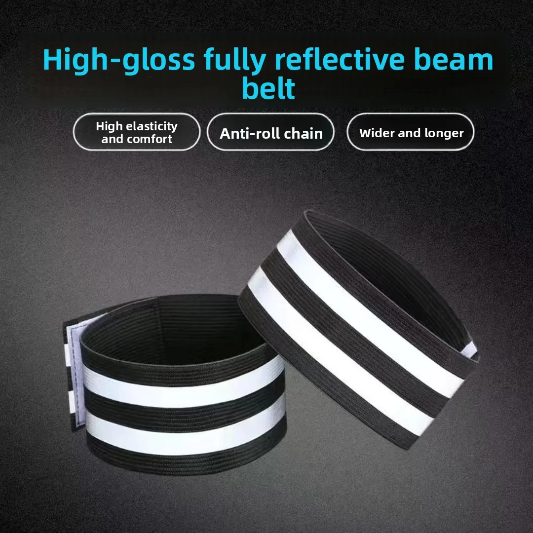 2pcs Cycling Reflective Leggings with Bicycle Straps Leggings Leggings Leggings Leggings Closed Roll Leggings Cycling Equipment