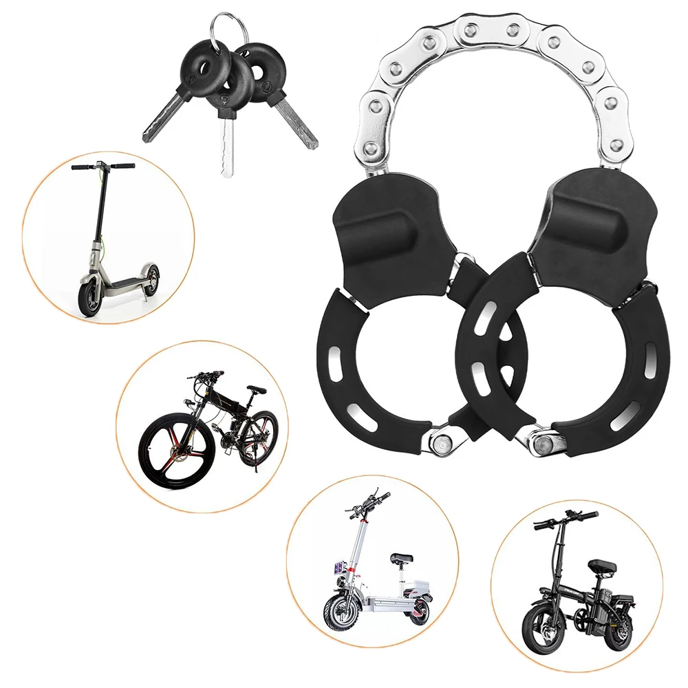 

Electric Scooter Lock 8mm Chain Lock Motorcycle Bike Locks Heavy Duty Anti Theft with 3 Keys