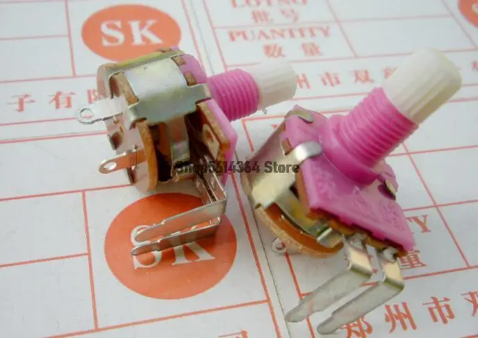 3PCS WH149 Variable Resistor Potentiometer Switched Pot Linear Logarithmic B500K