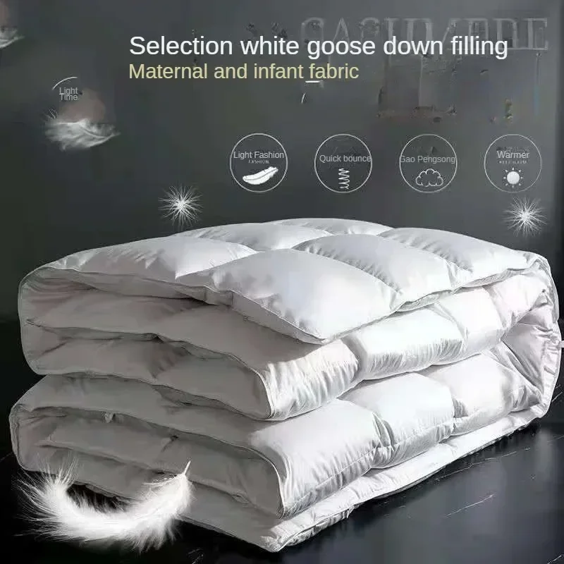 Down duvet 95 white goose down quilt five-star hotel warm double single duvet core blanket goose down duvet comforter