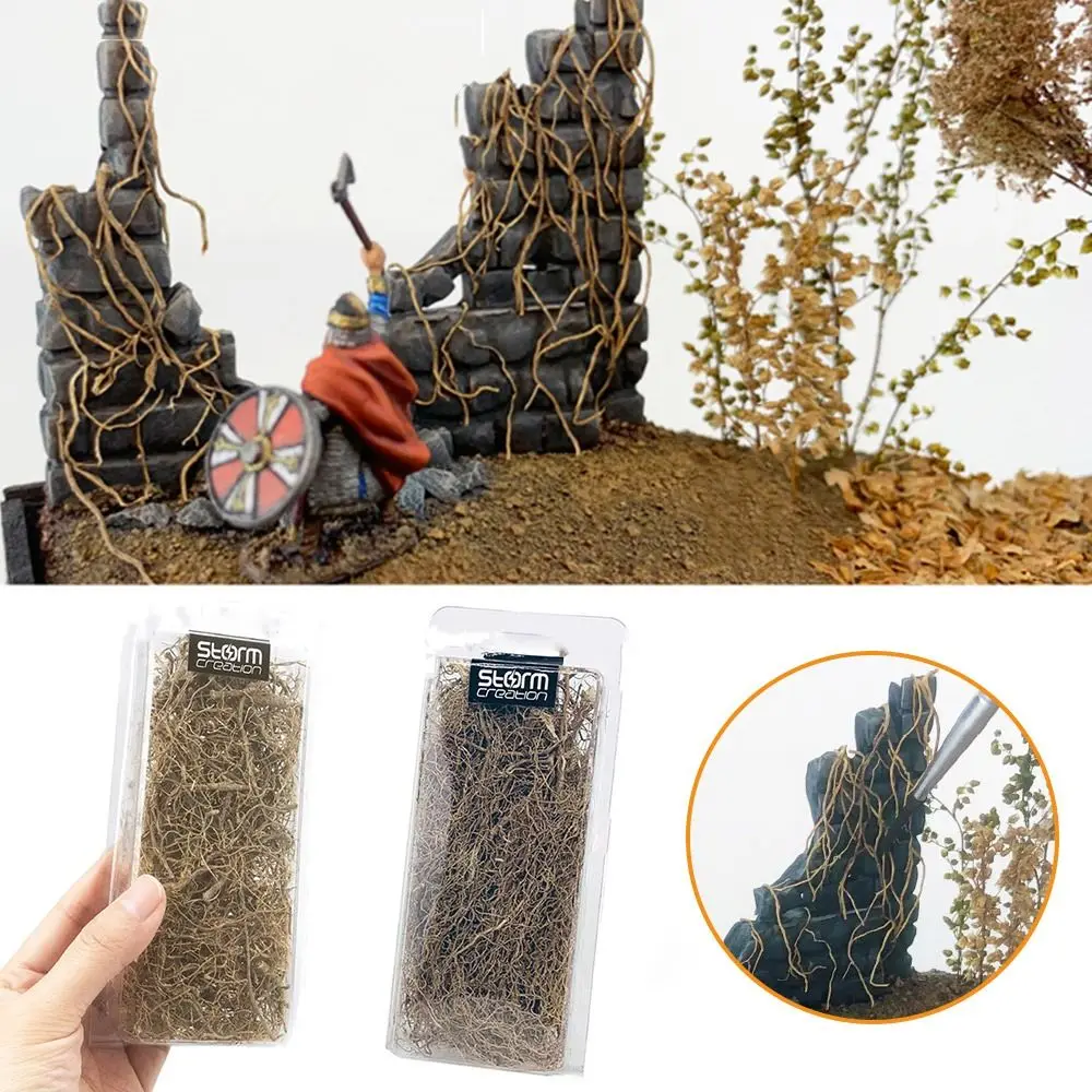 1 Box DIY Sand Table Railway Scenery Micro Landscape Simulation Tree Vines Roots Miniature Withered Rattans Scene Model