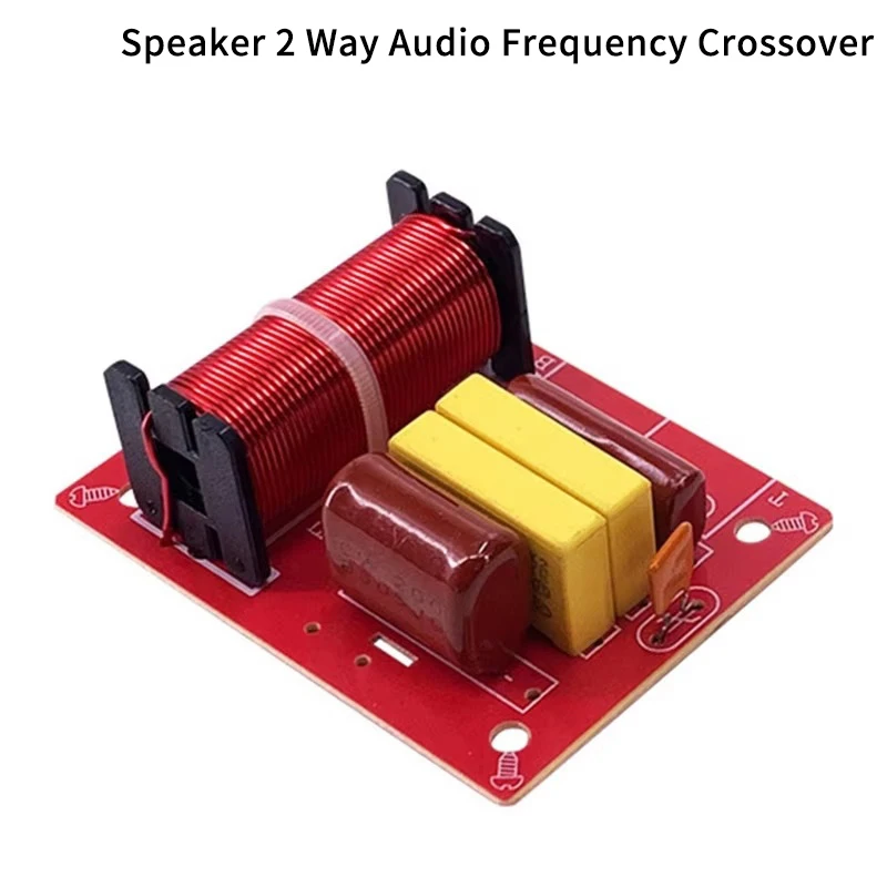 80W 2 Way Crossover Filters Module HiFi Speaker Treble Bass Dual Frequency Divider Crossover For DIY Home Video Audio Speaker