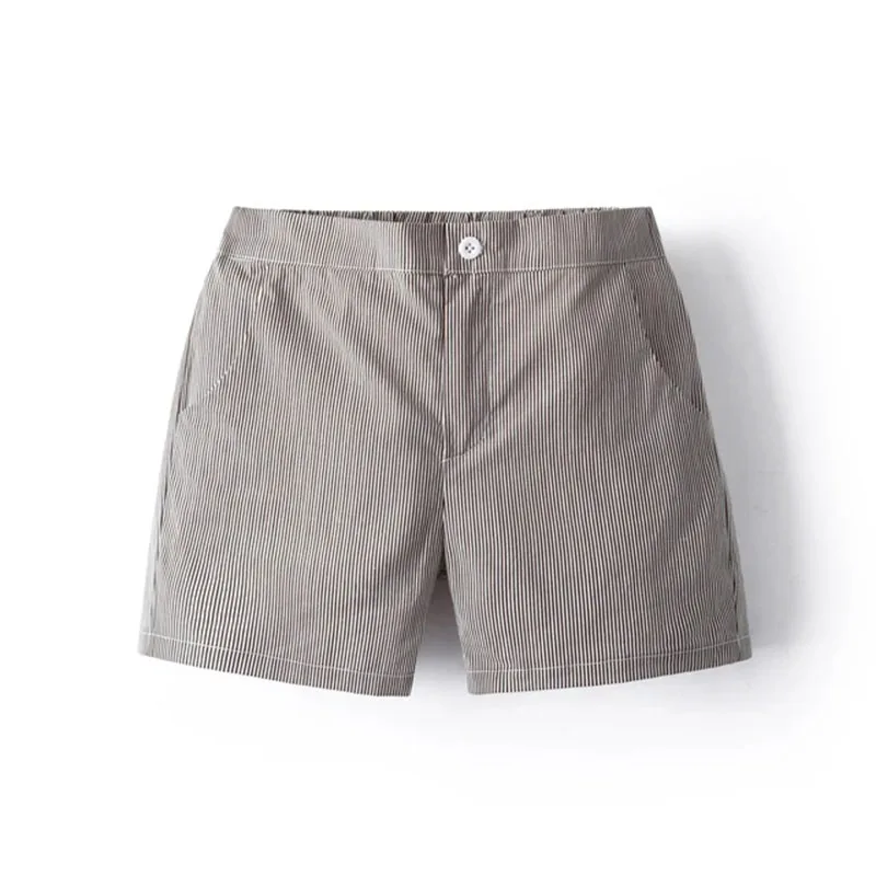 Jungen Shorts Gentleman Grau Streifen Kinder Sommer Baumwolle Shorts Casual Hosen Bequeme 2-10yrs Kinder Party Kleidung Sommer
