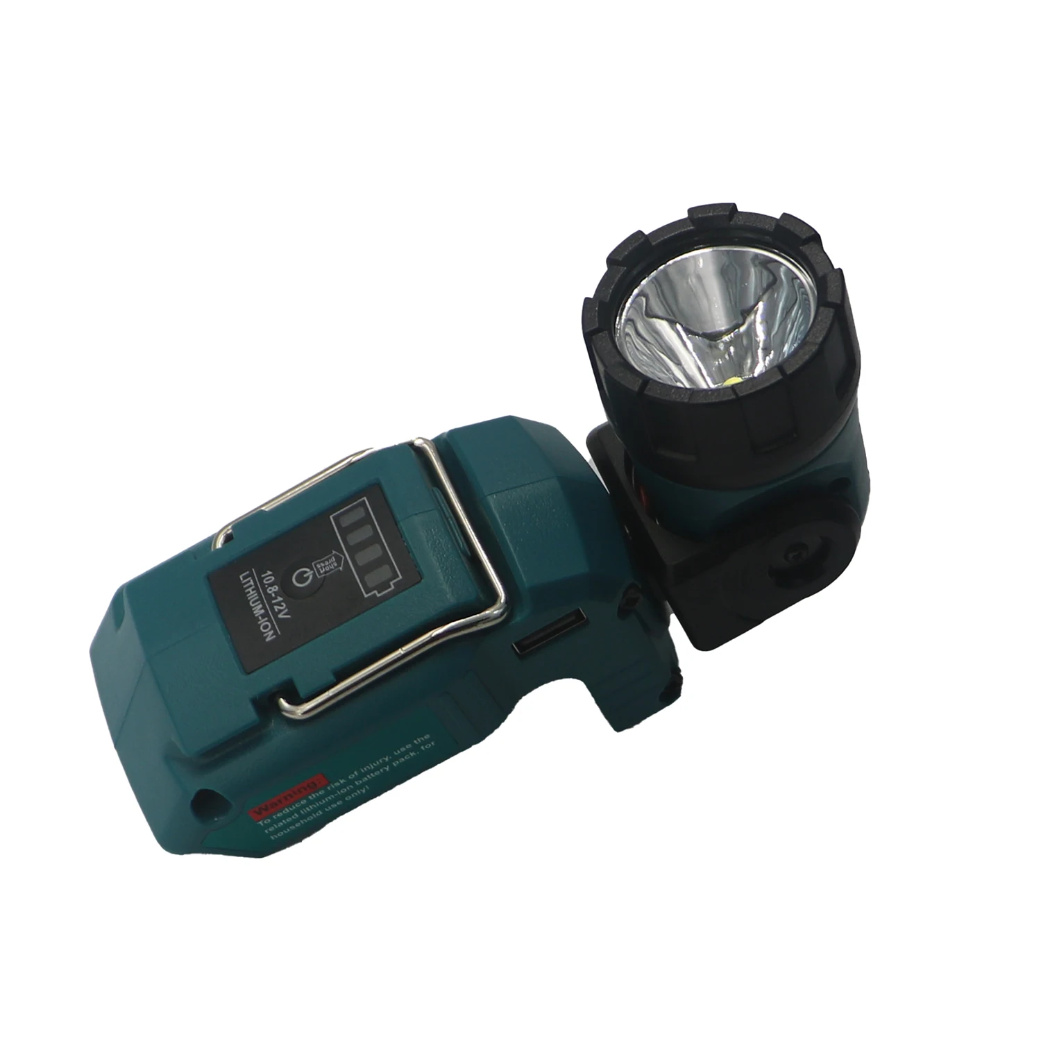 Lampu Kerja Senter Lampu Kerja Tanpa Kabel Lampu Sorot Portabel untuk Makita 10.8V 12V BL1021b Bl1040 Baterai Li-ion DCL510