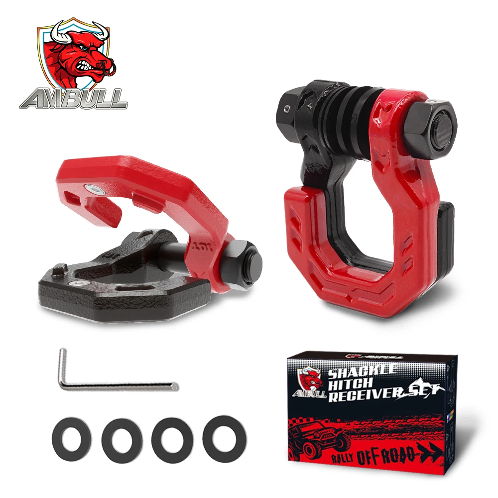 Ambull سعر المصنع حار بيع 4x4 الانتعاش المجلفن الصلب على الطرق الوعرة الإنقاذ الانتعاش 3/4 بوصة مكافحة سرقة سحب سبليت تكبل