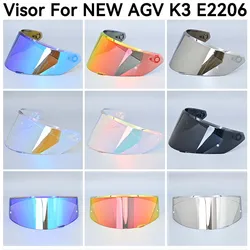 Helmet Visor for NEW AGV K3 DOT(E2206) Motorcycle Helmet Lens Glass Windshield Shield Viewfinder Goggles Screen Mica Accessories