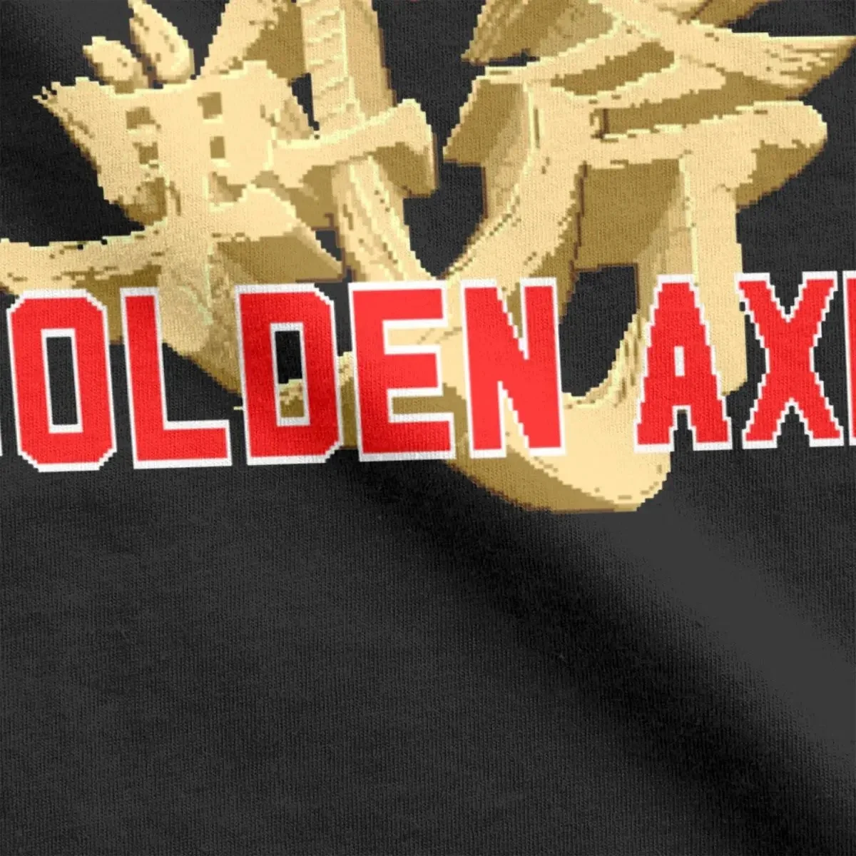 Crazy Golden Axe Genesis Title Screen T-Shirts Men Cotton T Shirt Streets of Rage Vintage Game Shirt Clothing Hunter X Hunter