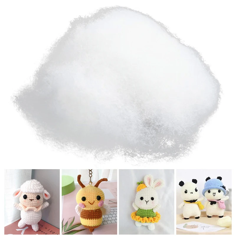 20-200 g/lote de muñecos de peluche de algodón, relleno de almohada de algodón PP, relleno de fibra de poliéster Premium, relleno elástico alto, bricolaje hecho a mano