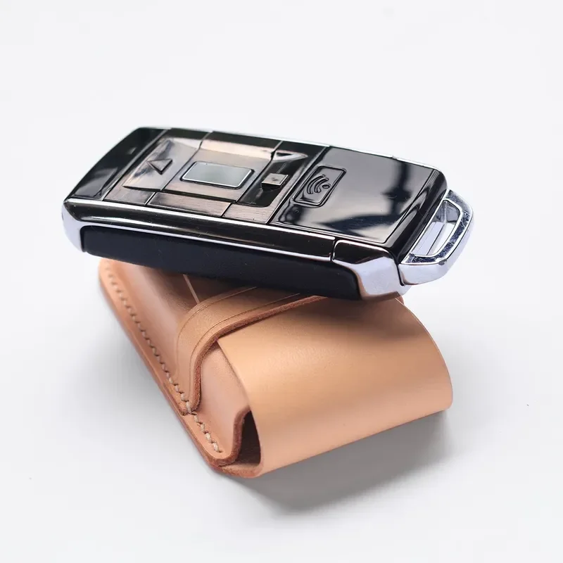for Rolls-Royce Phantom Cullinan Ghost Key Case Shining Leather Handmade High-end Custom Key Cover