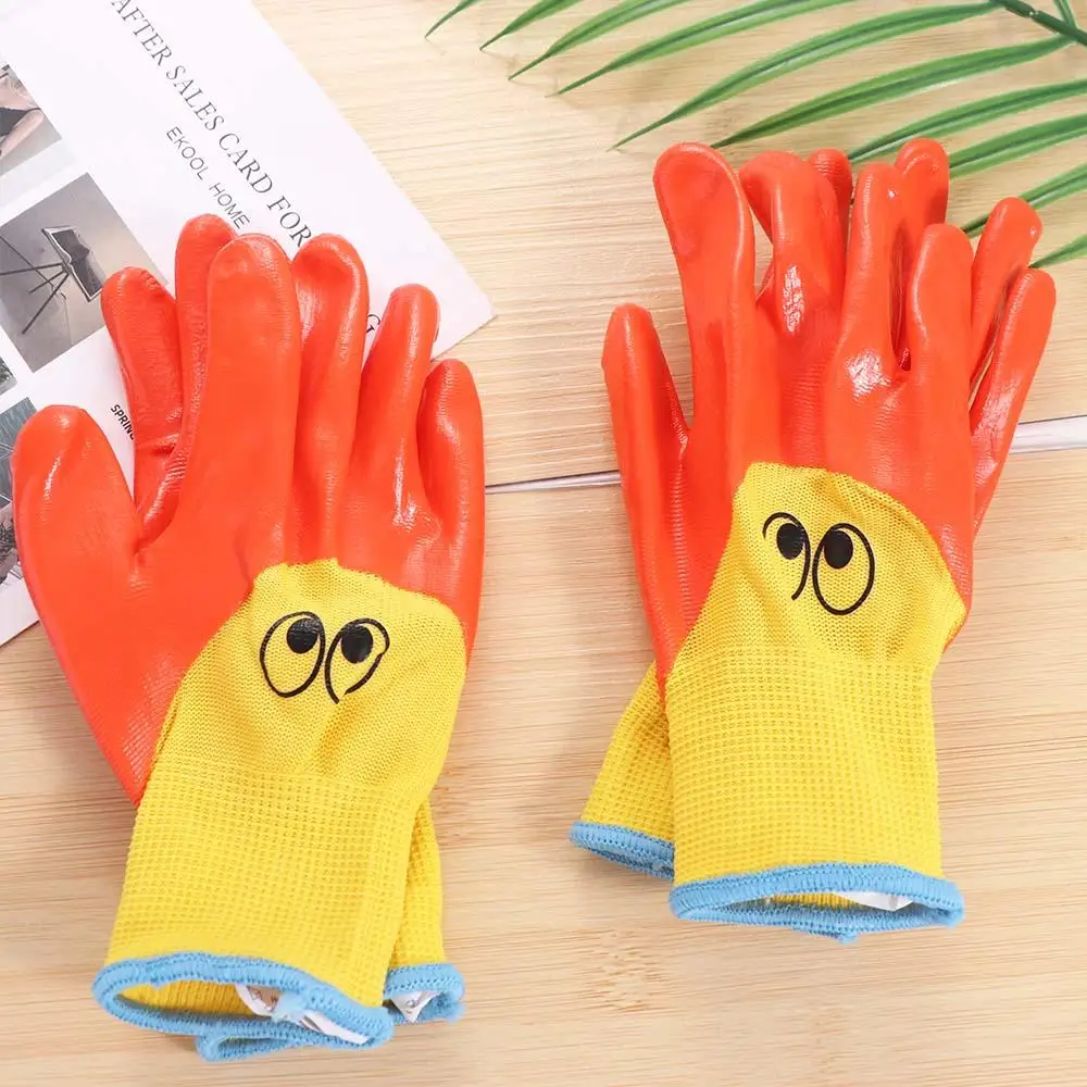 Safety Gardening Gloves Anti Bite Cut Latex Kids Garden Glove Waterproof Anti-stab Children Protective Gloves Collect Seashells