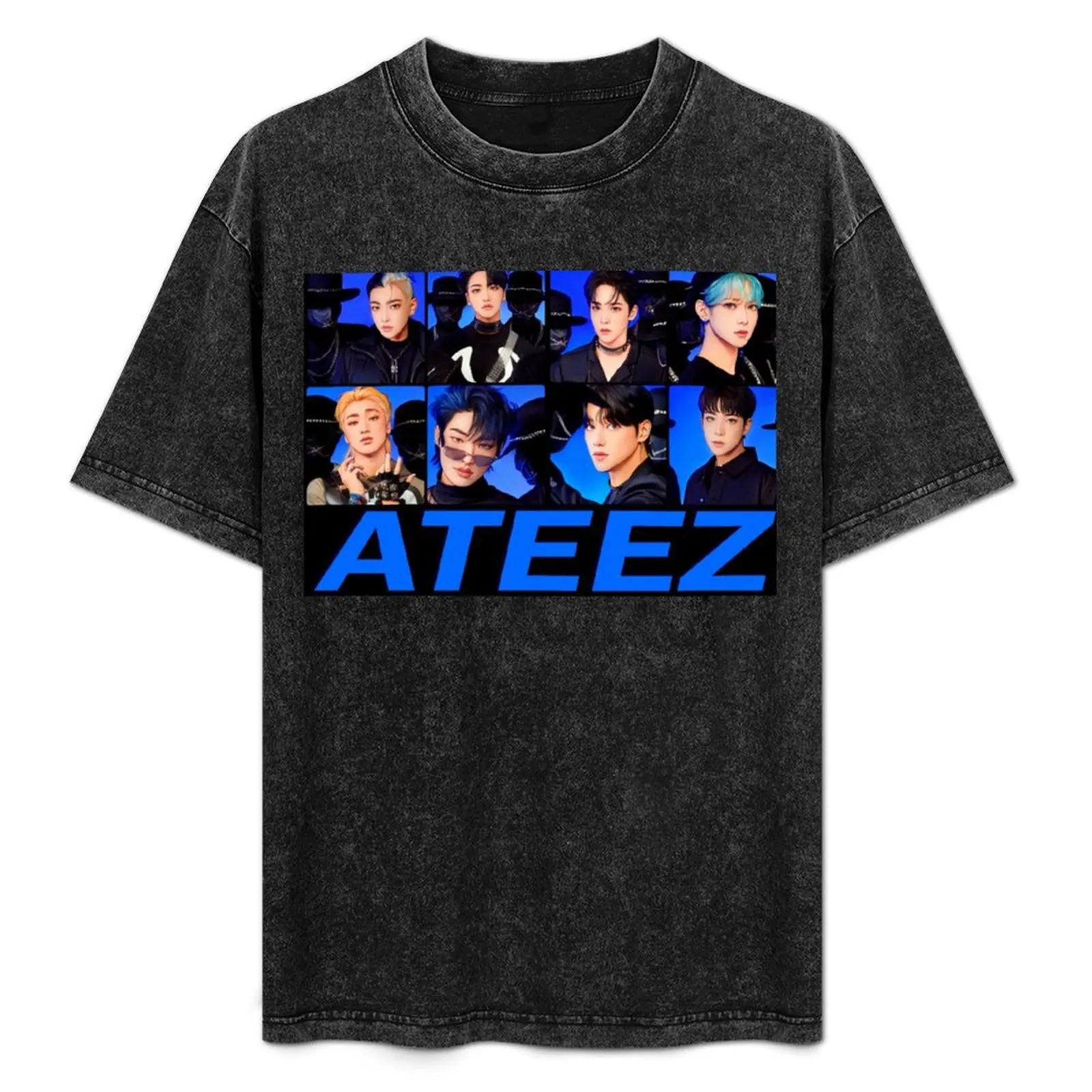 

Ateez the World Movement Group T-Shirt Urban Style Casual Short Sleeve Top
