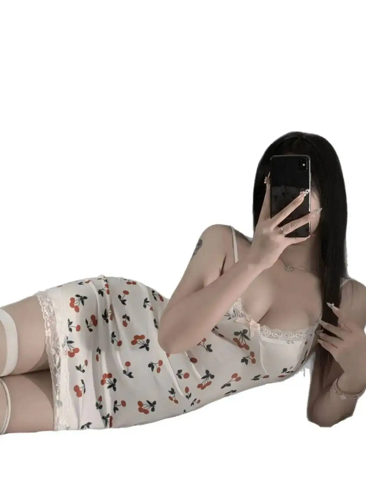 لطيف الكرز فستان زهري المرأة الصيف Bodycon فستان أنيق الكرز نمط الفرنسية الرغبة النقية نمط حزام بلا أكمام فستان HQ09