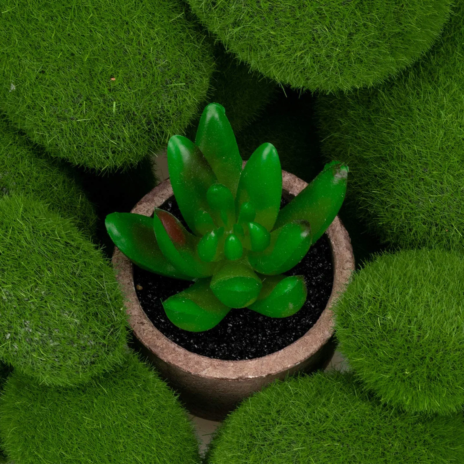 

13Pcs Fake Moss Stone Flocking Material Lightweight Eco-Friendly Micro Landscape Decor for Garden Bonsai Fish Tank Yard DIY