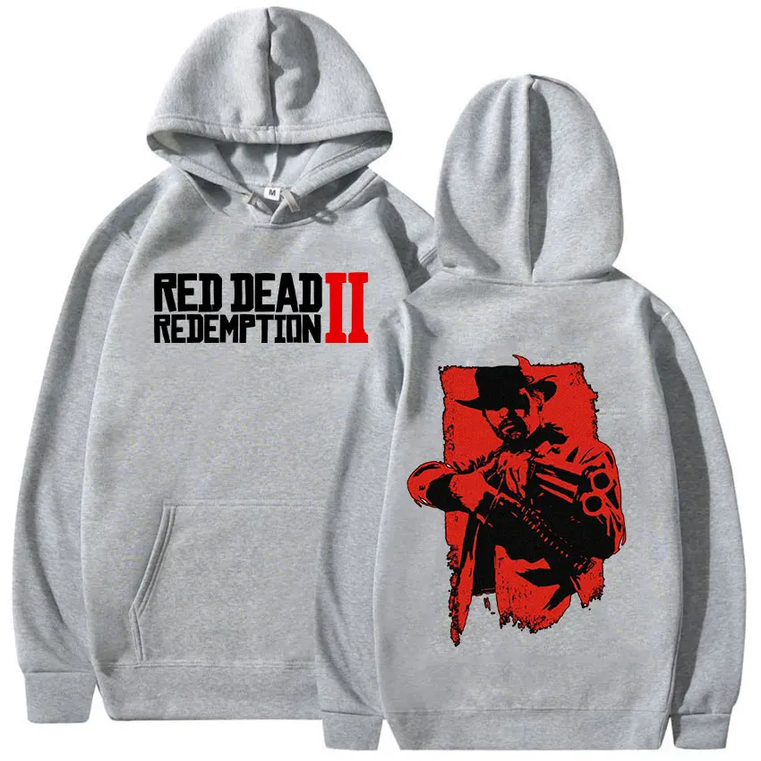 هوديس وهوديس مطبوعة عصرية من Red Dead Redemption لخريف وشتاء بلوفرات رجالية مريحة ودافئة