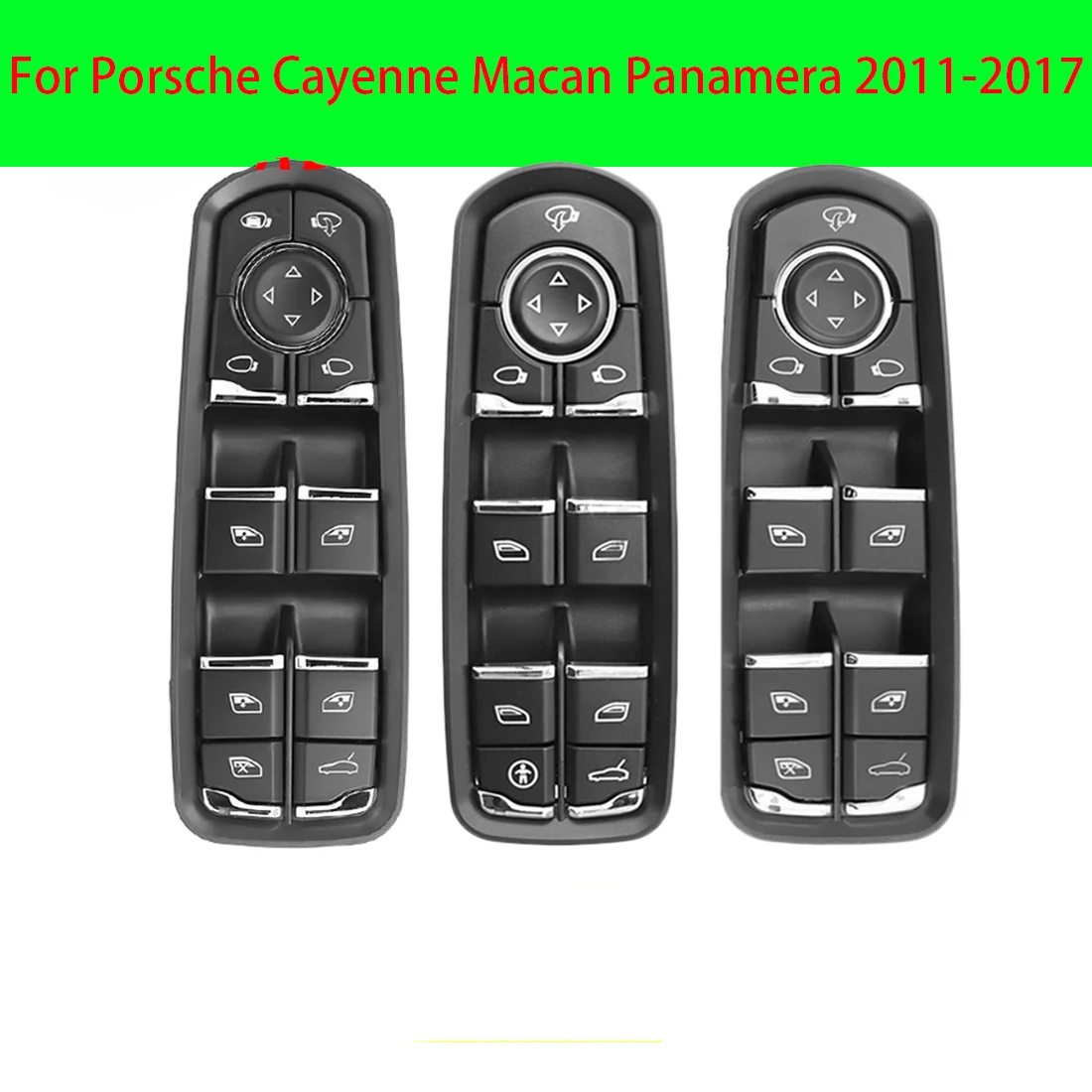 7PP959858AEDML 7PP959858RDML 7PP959858MDML Front Left Power Window Switch Button For Porsche Cayenne Macan Panamera 2011-2017