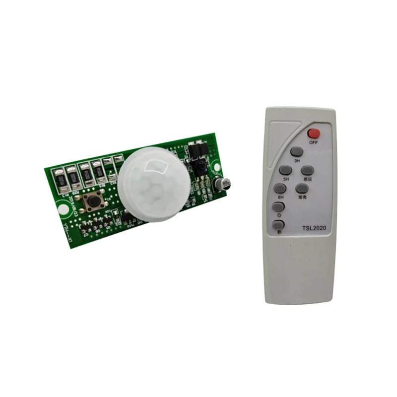 

ABKY-Solar Street Lamp Controller Circuit Board With PIR Human Body Induction, 3.2V 3.7V Remote Control Function