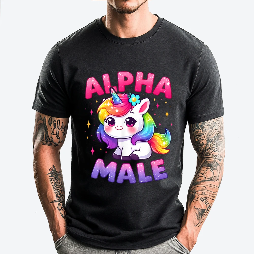 

Funny Ironic Alpha Unicorn Sarcastic Girly Sparkle Rainbow Brand Clothing Graphic T Shirts Character