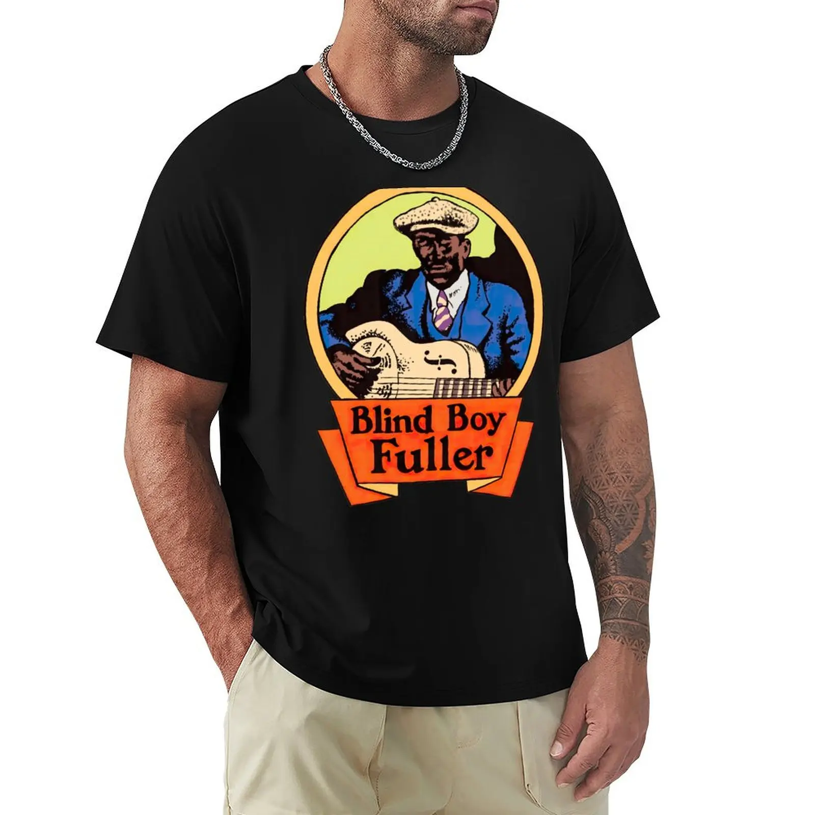 Blind boy Fuller Art T-Shirt man t shirts for men T-Shirt