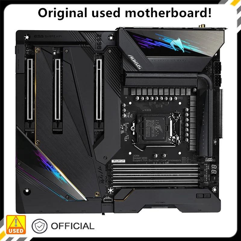 

For Z590 AORUS XTREME Original Used Desktop Intel Z590 128GB DDR4 Motherboard LGA 1200 i7/i5/i3 USB3.0 SATA3