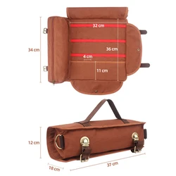 Professional Bartender Travel Bag Portable Bar Canvas Tool Bag Cocktail Shaker Wine Set Storage Bag Without Tools alet çantası