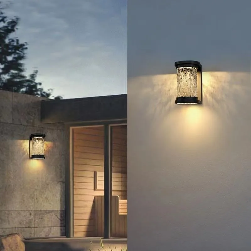 

Villa Outdoor Wall Light Outdoor Waterproof Ripple Wall Light Courtyard Decoration