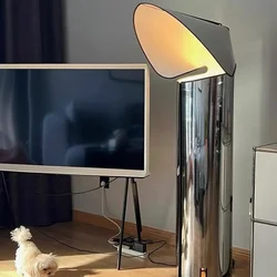Italian Cap Lamp in Stainless Steel Living Room Floor Lamp Study Desk Lighting Elegant Design for Home Decor