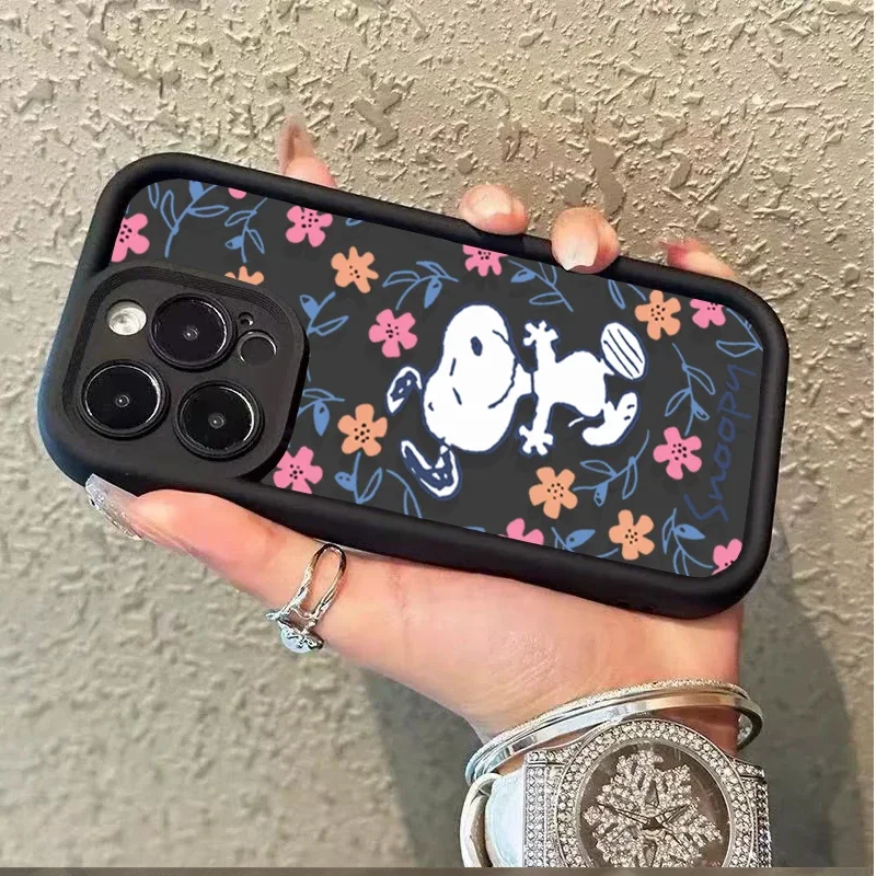 Cute Snoopy Case For Samsung Galaxy A16 A15 A14 A13 A56 A55 A54 A53 A52 A52S A36 A35 A34 A33 A26 A25 A24 A06 A05S A05 M15 M16 - náhled 4