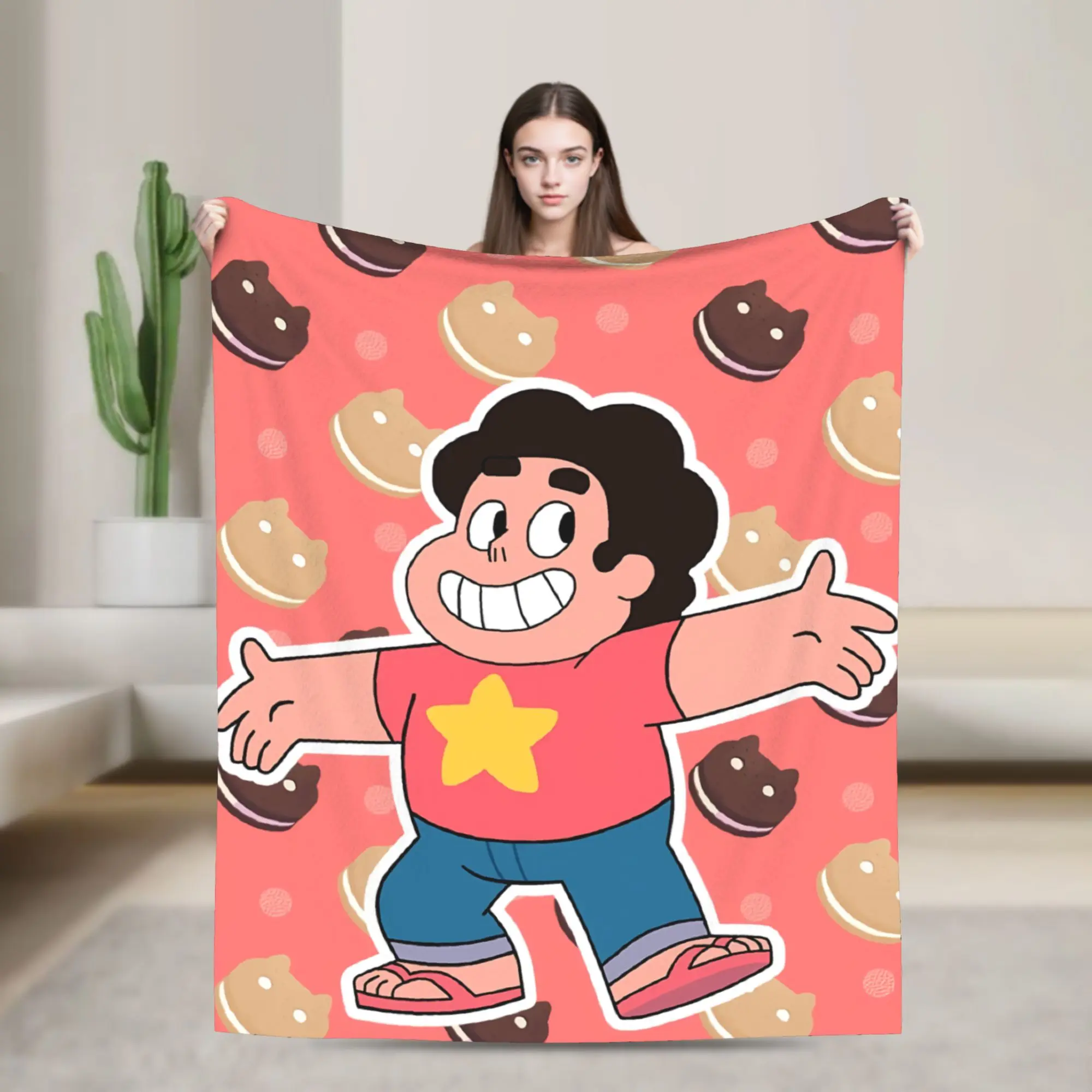 Steven Universe  Blankets Fleece Summer Air Conditioning Cartoon  Breathable Soft Throw Blanket for Bedding Office Bedspread