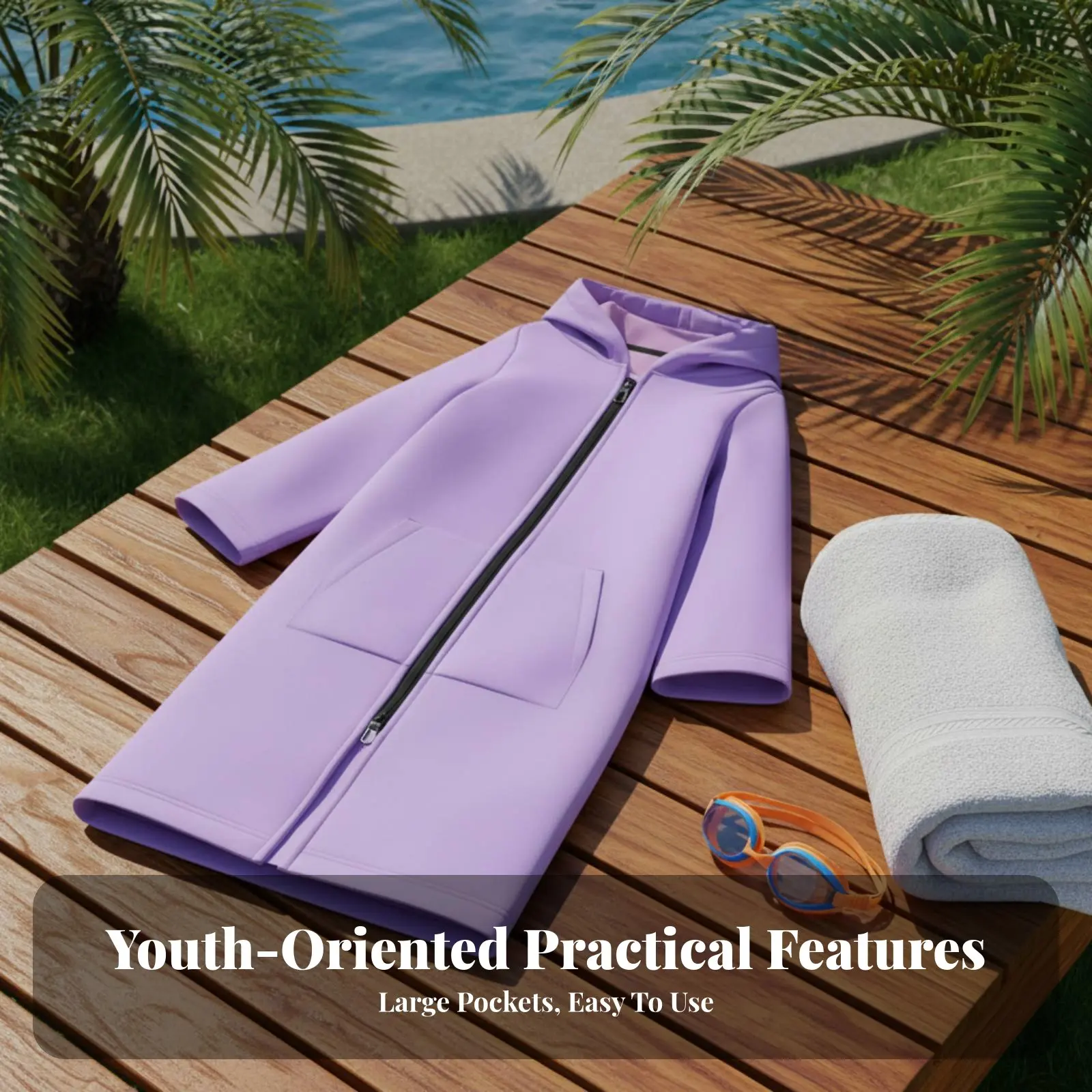 

Детское быстросохнущее впитывающее полотенце с капюшоном, теплый водонепроницаемый плащ, мягкое пончо для бассейна и пляжа