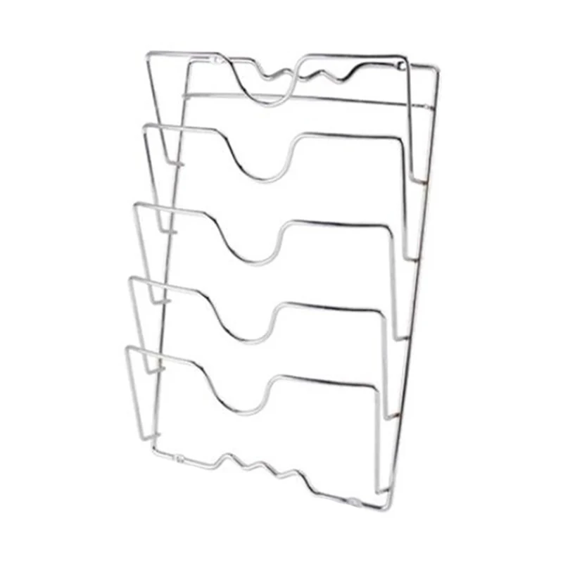 RR-Kitchen Accessories Stainless Steel Pot Lid Shelf Kitchen Organizer Pan Cover Lid Rack Stand Holder Dish Rack