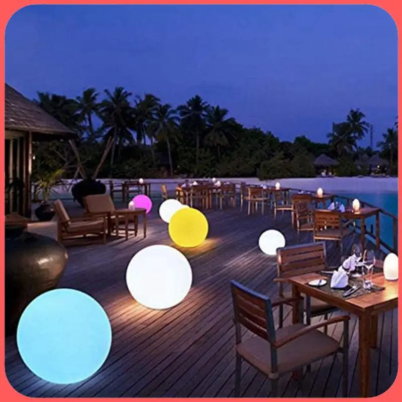 

AA89-Плавающий светильник для бассейна, надувной пульт дистанционного управления, солнечный светодиодный светящийся шар IP68