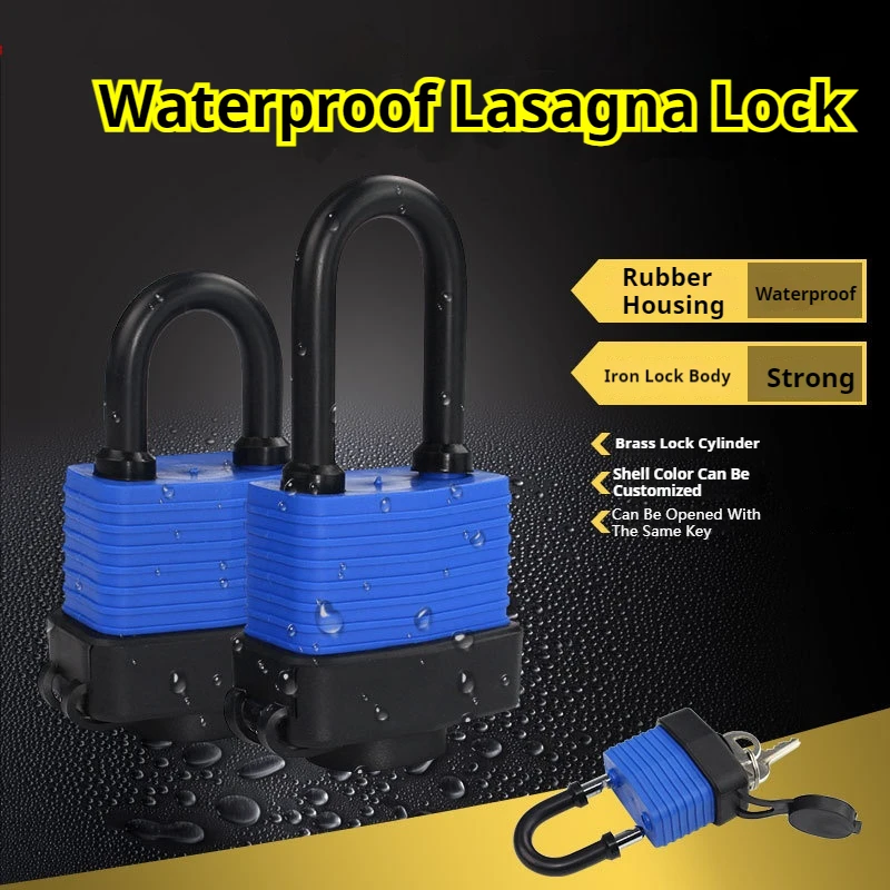 

Waterproof Thousand Layer Padlock Heavy Metal Outdoor Waterproof Anti-Pry Padlock Industrial Grade Safety Dustproof Padlock