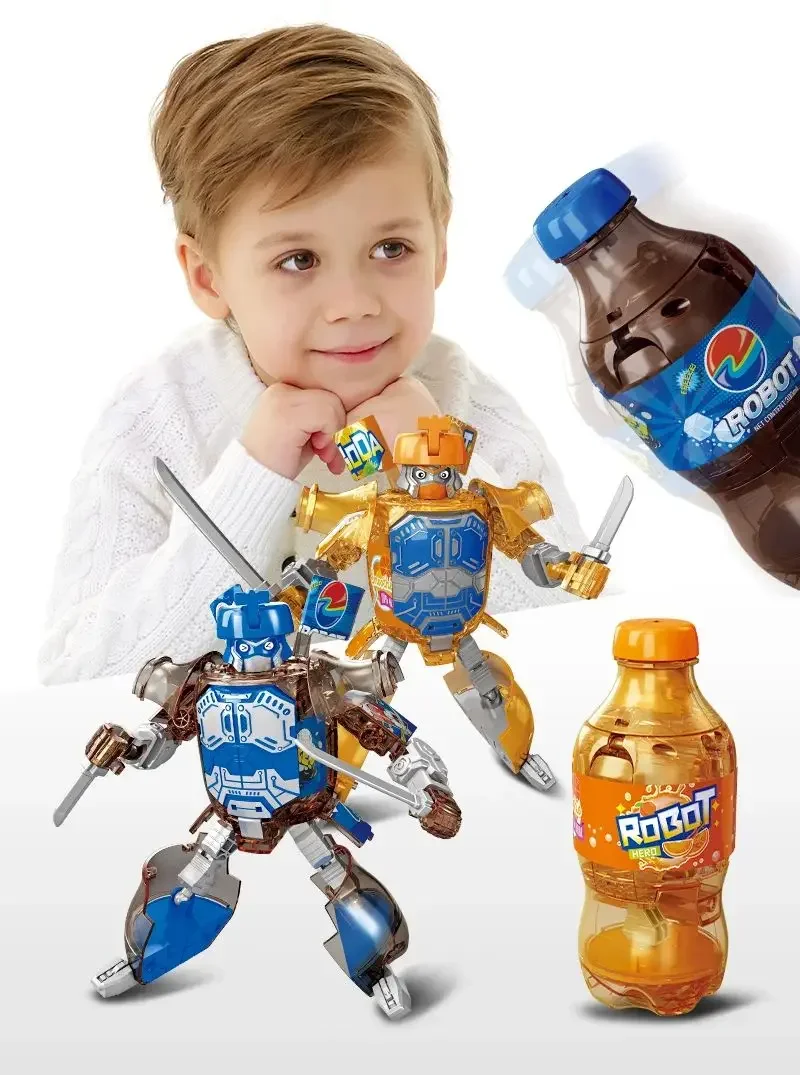 Korea Cartoon Deformation Robot Tobot Young Styles Toys Brothers Anime Drinking Robot Toys Kid Toy Deformation Car Juguetes Gift
