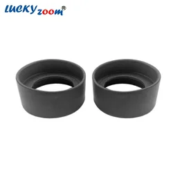 Standard Black Stereo Microscope Eyepiece Guards Foldable Eyepiece Cover Rubber Eyeshields For Binocular Trinocular Microscopio