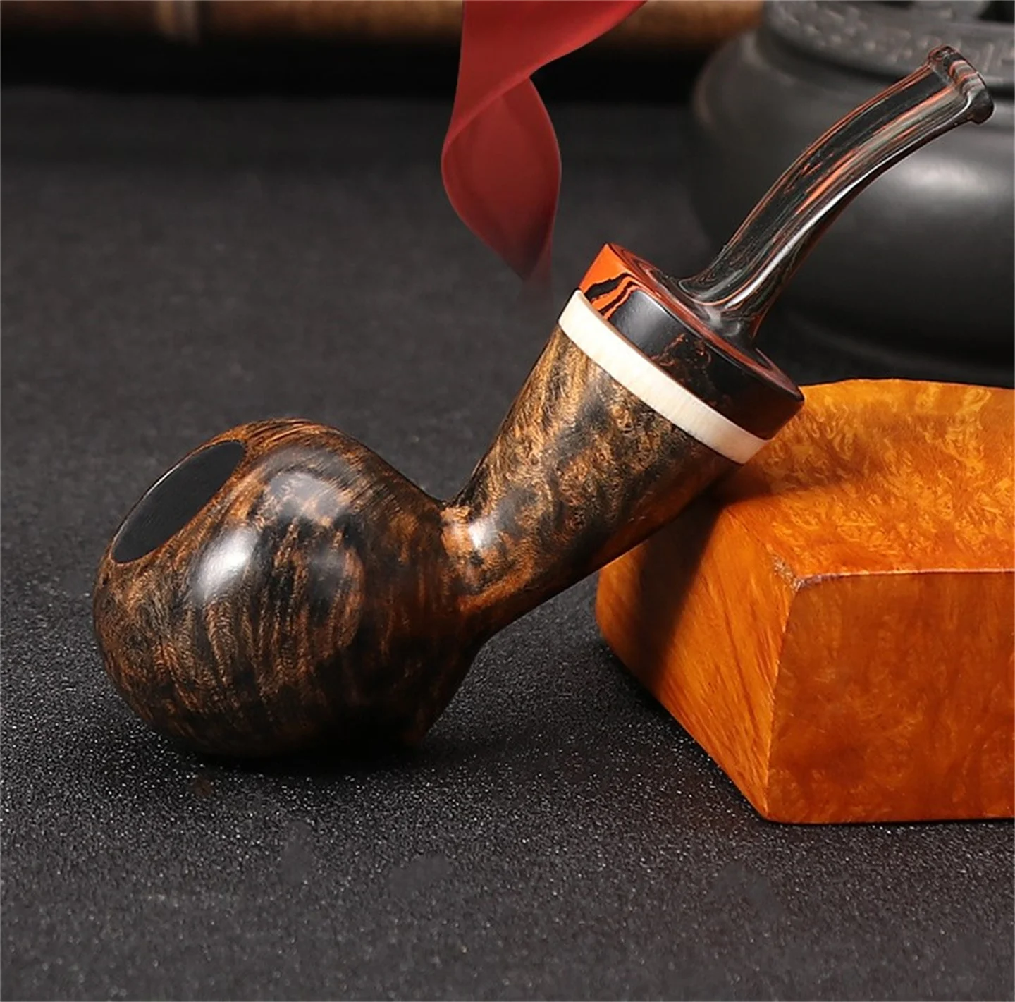 

Shinanmu Men Tobacco Pipe Is Purely Handmade Traditional And High End Curved Shinanmu Pipe