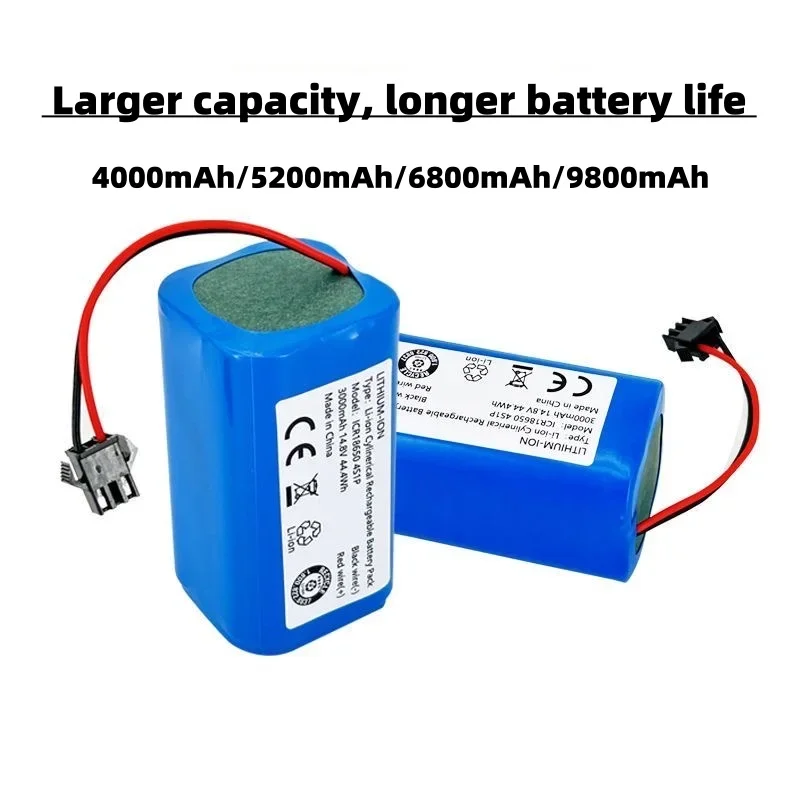 Replacement batteries for Conga Excellence 990 1090 1790 1990, Deebot N79S N79 DN622, Robovac 11, and Tesvor X5 14.4V.