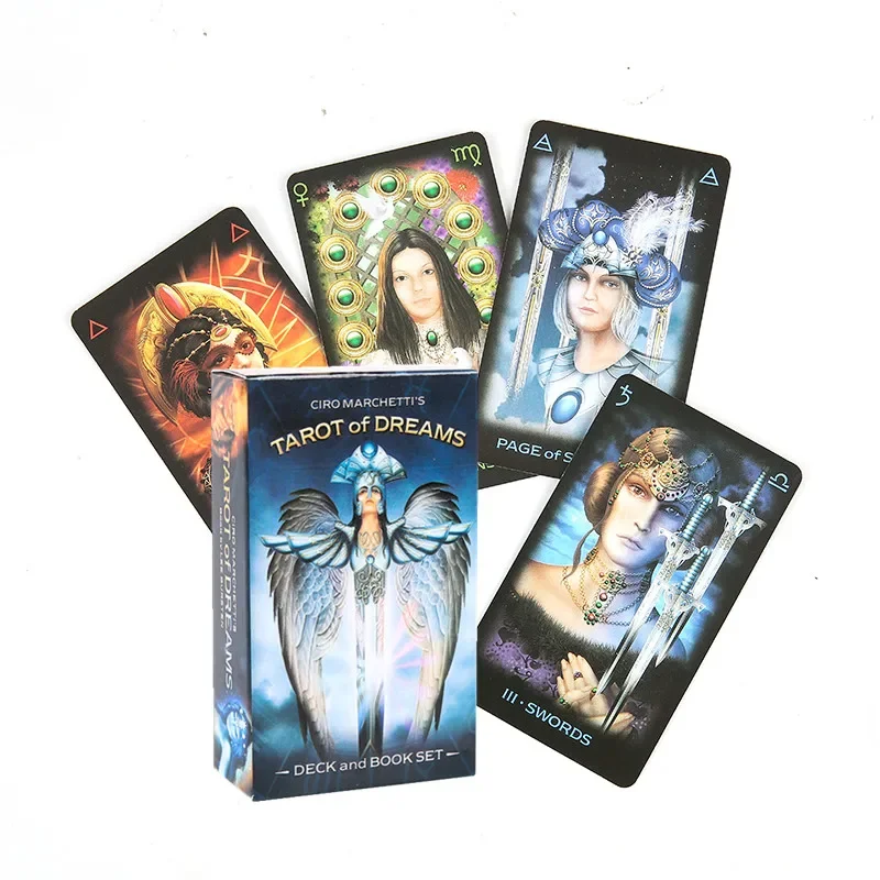 Tarot of Dreams English  Cards Fortune Telling Ciro Marchetti Deck Divination Book Sets for Beginners Game