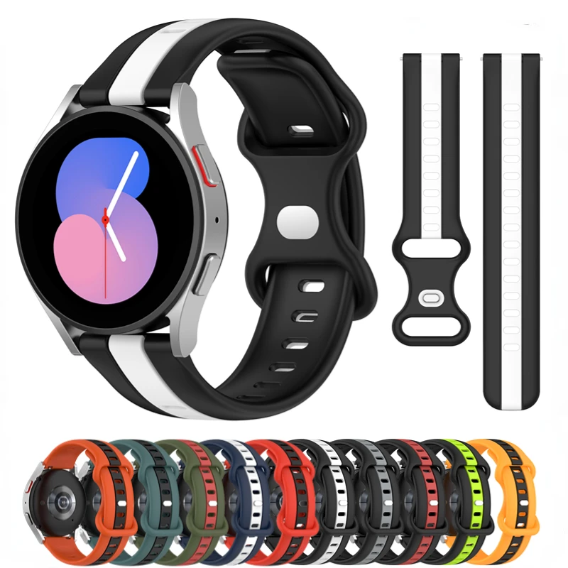 

Silicone strap For Samsung Galaxy watch 3 4 5 Gear S3 Huawei watch GT2/3 Pro Smart watch replacement wrist strap For Amazfit GTR