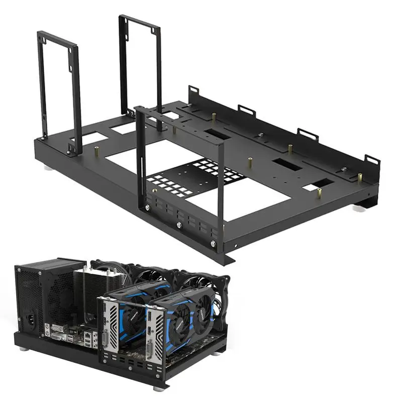 

DIY Computer Chassis Bracket Open Motherboard Case Rack ATX Vertical Horizontal PC Game Chassis Rack Water-Cooled PC Test Bench