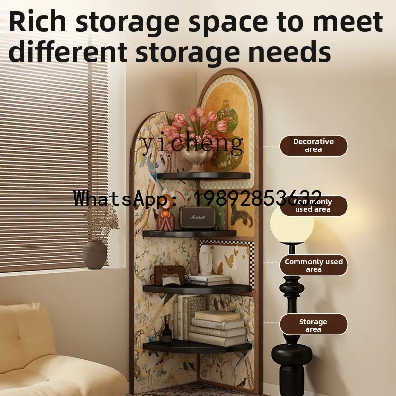 

X6 Storage Rack Bedroom Floor-standing Household Simple Corner Cabinet Living Room Wall Multi-layer Corner Storage Organizer