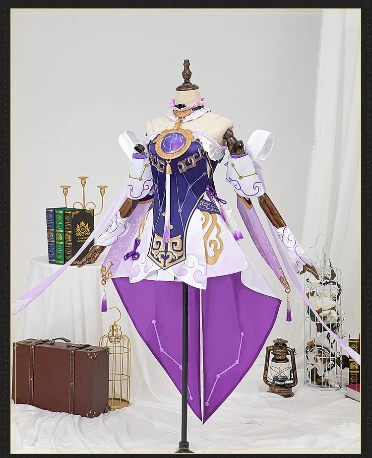 Honkai-traje de juego de Star Rail Fu Xuan para mujer, vestido elegante de Stargazer antiguo, traje de Cosplay para fiesta de Halloween, XS-3XL