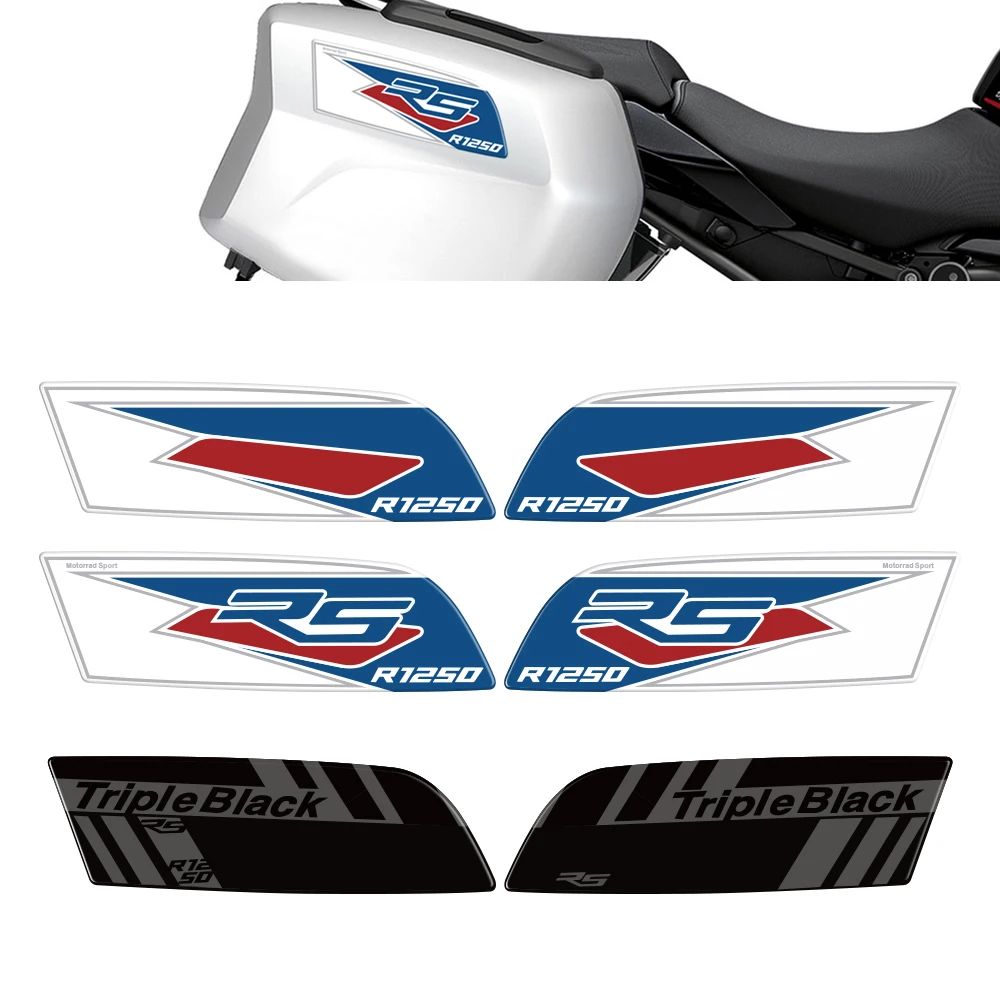 

For BMW R1250RS R 1250 RS 2018 2019 2020 2021 2022 2023 2024 Motorsport Motorcycle 3D Gel Pannier Side Protector Protection Kit