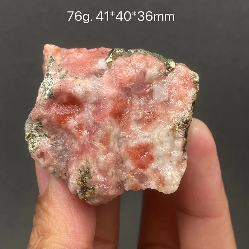 100% Natural The surface of the rhodochrosite crystal is coated with fluorescence Mineral Specimens Stones an dHealing Crystal