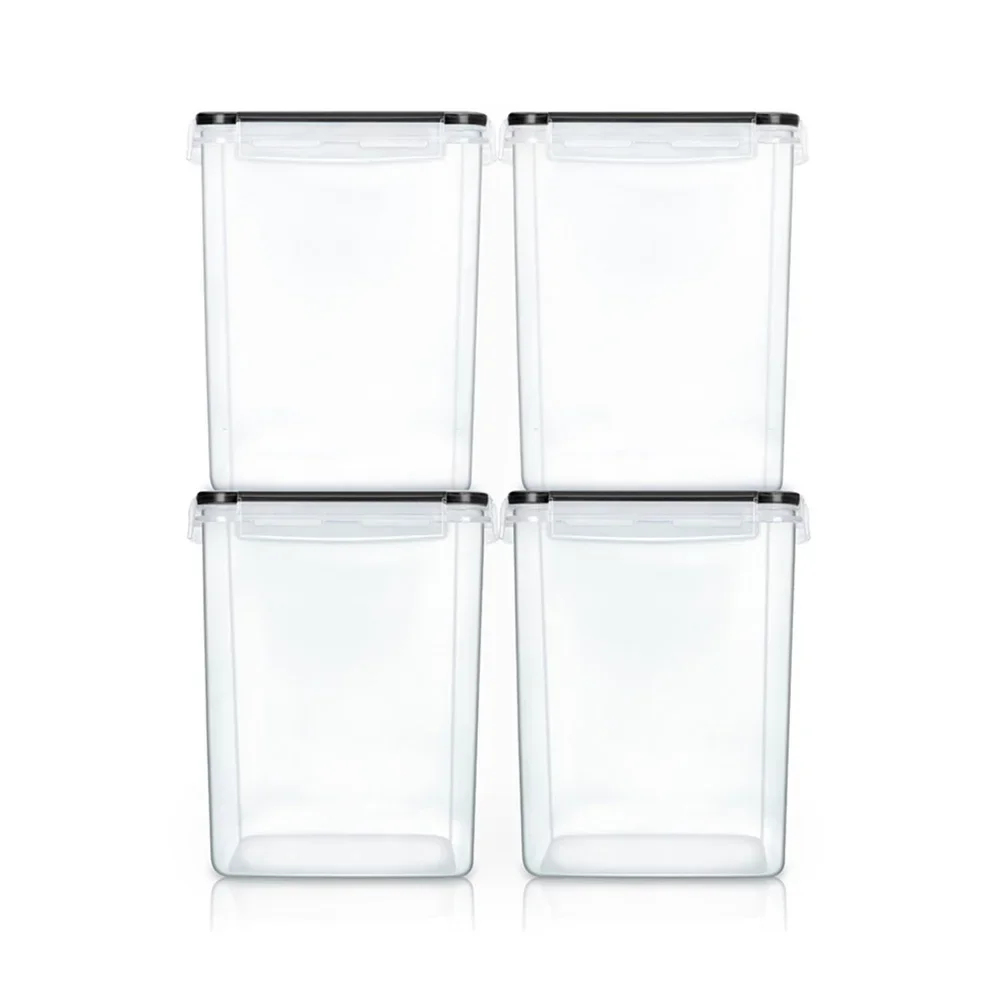 5.2L Food Storage Box Rice Noodle Storage Bucket Kitchen Sealed Storage Tank Kitchen Storage Box Plastic